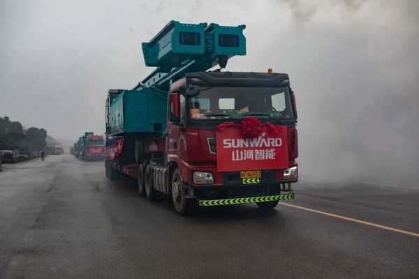 跑出加速度，山河智能銷售發(fā)貨創(chuàng)新高