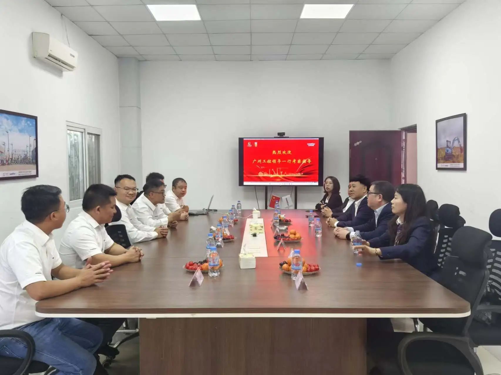 廣州工控集團黨委書記、董事長景廣軍率隊考察山河智能柬埔寨子公司