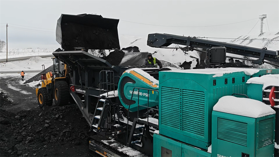 不懼-30℃極寒挑戰(zhàn)，山河普石勒破碎篩分設(shè)備穩(wěn)定運行！