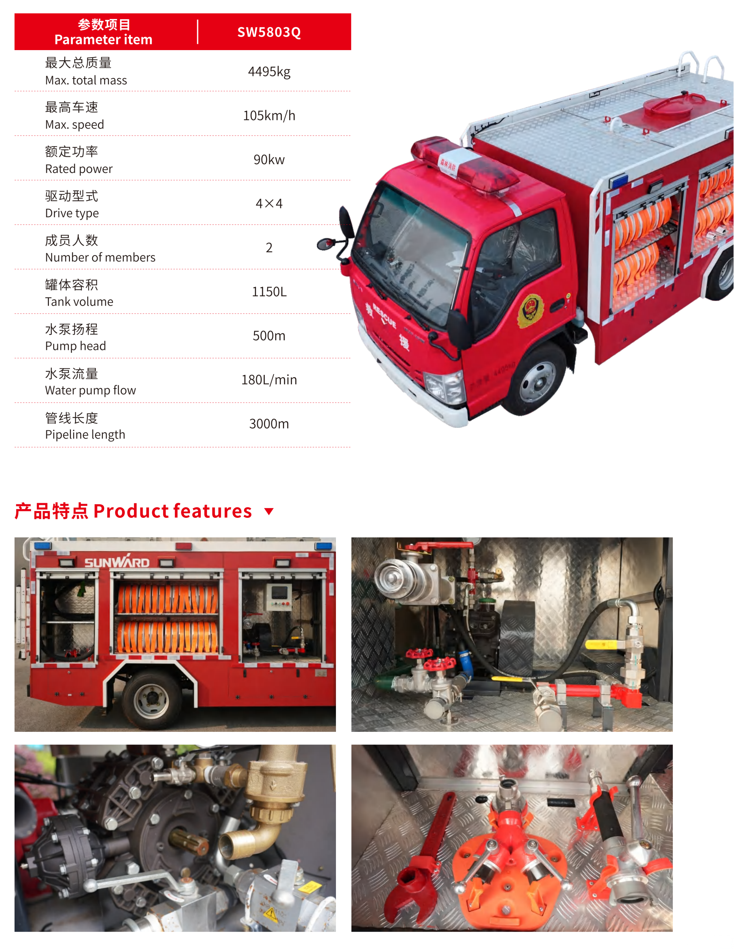 遠(yuǎn)程供水管線車